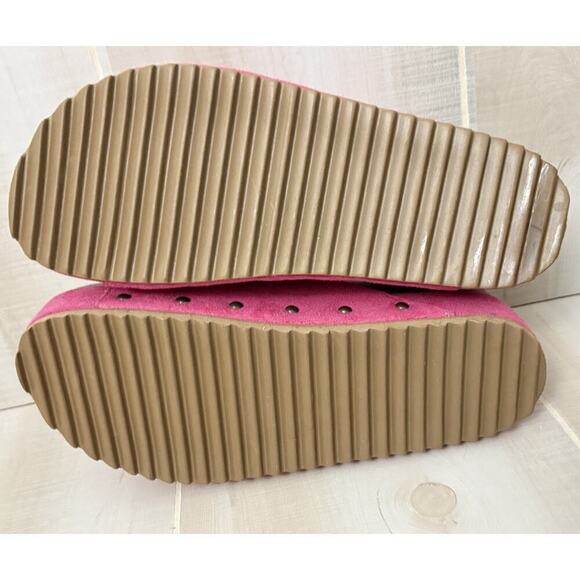 Eternal & Love PINK SUEDE BUCKLE PLATFORM SANDALS Women’s Sz 41 (US Sz 10) NEW - Picture 10 of 11